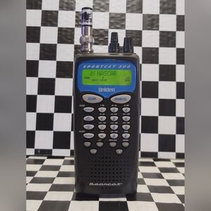 Uniden Bearcat Sportcat 200 Alpha Tagging Race Scanner With Headset